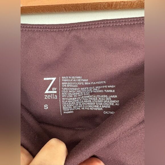 Z by Zella Deep Plum Crop Leggings - Picture 5 of 9